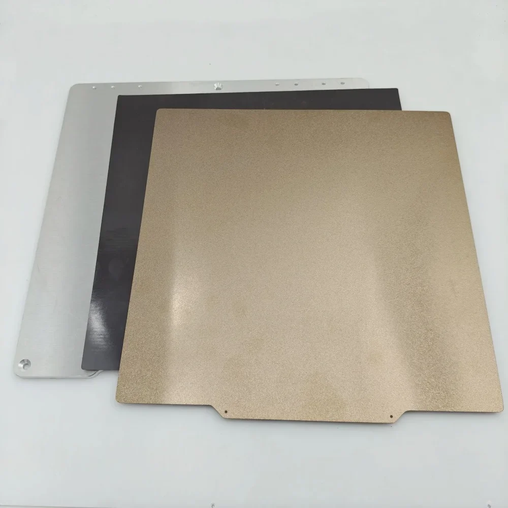 V-CORE 3.1/4 3D printer Cast aluminum alloy build plate with flexible texture sheet for ratrig v-core 4 300/400/500mm Build