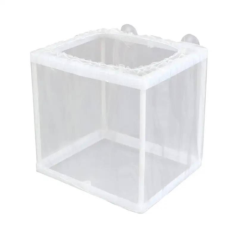 Breeder Box For Fish Tank Fish Incubator Mesh Box Juvenile Fish Separation Net Tank Incubator Box Fish Fry Hatchery With Suction