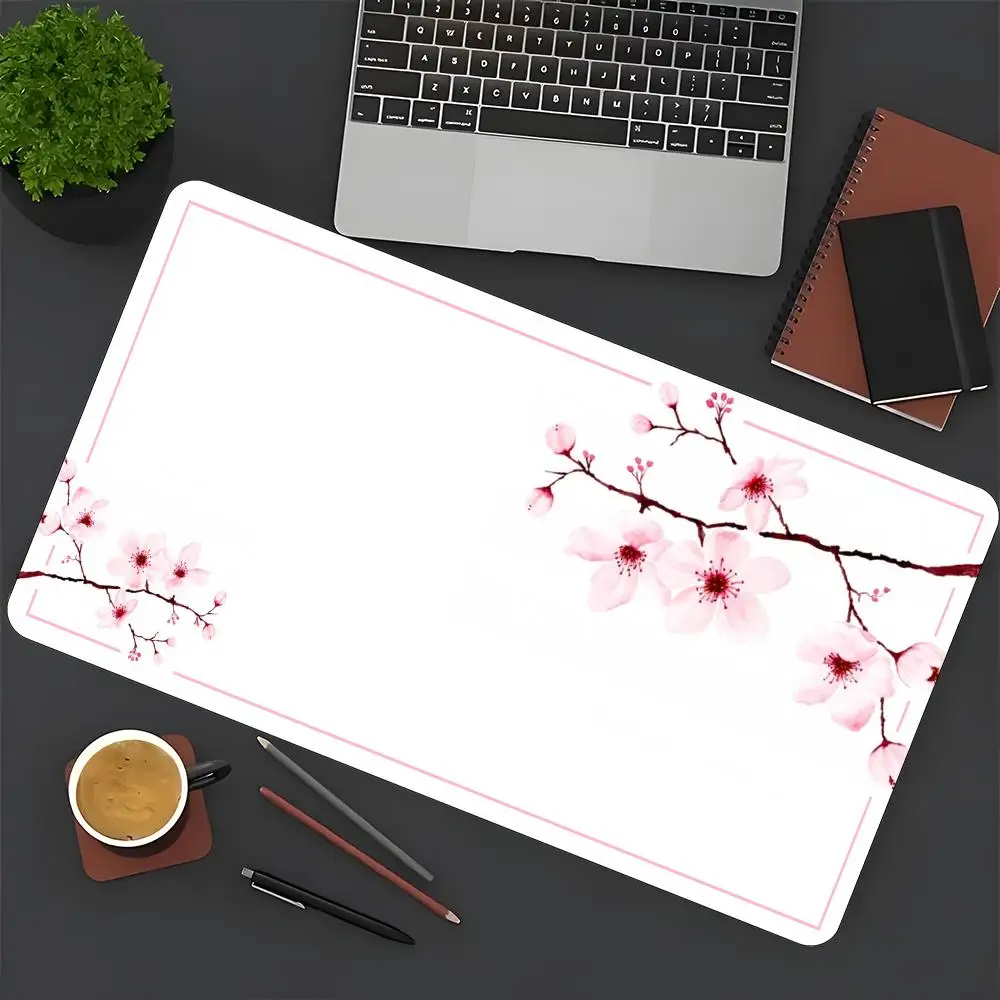 

Cherry blossoms Large Mouse Pad, Office Pad, Rubber Anti-Slip Retro Style Mouse Pad Desk Pad, Pc Accessories ，Desk Accessories.