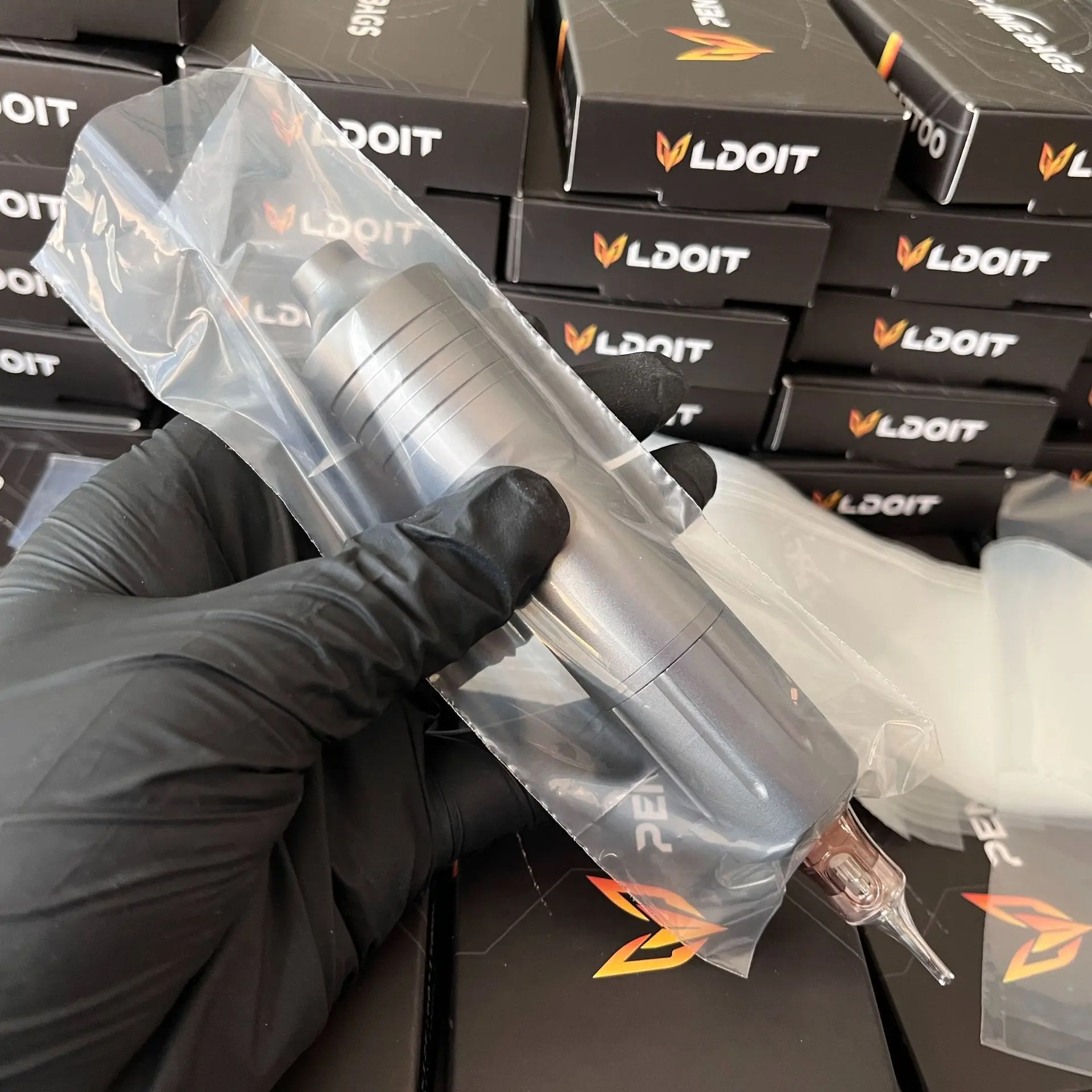 

100PCS Tattoo Pencil Bag Disposable Plastic Waterproof & Dustproof Protective Case for Tattoo Machines - Medium Size 60x150mm