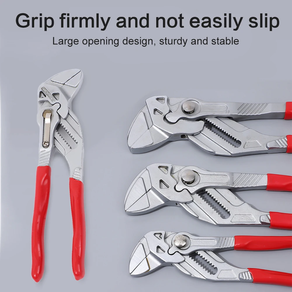 Chave de bico de águia, 7 polegadas, 10 polegadas, 12 polegadas, alicate de tubulação de água, ferramenta doméstica, multifuncional, chave ajustável, alicate de braçadeira de imprensa