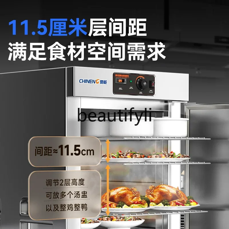 A61 مأدبة معزول عربة الغذاء التجارية باب واحد/مزدوج عربة الغذاء فندق مقصف المحمول معزول خزانة المبردة