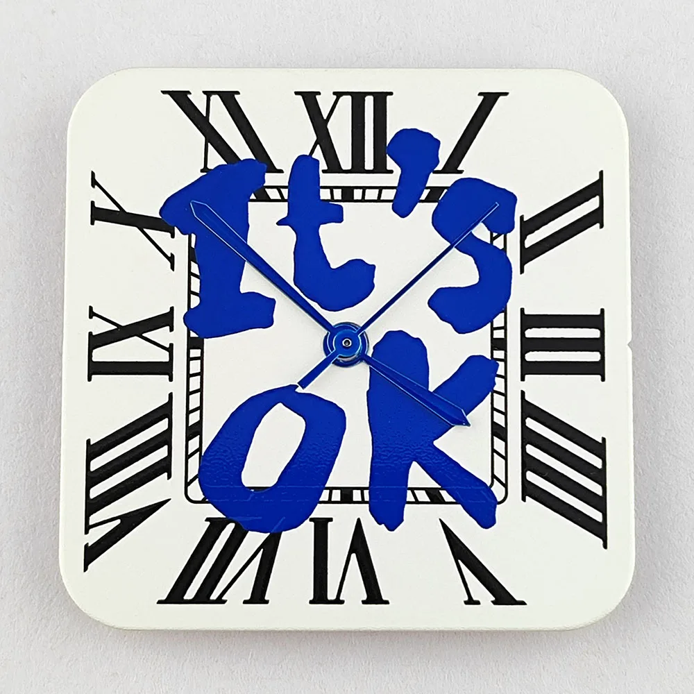 قرص ساعة NH35 قرص مربع أرقام رومانية قرص مخصص مناسب لملحقات ساعة الحركة NH35