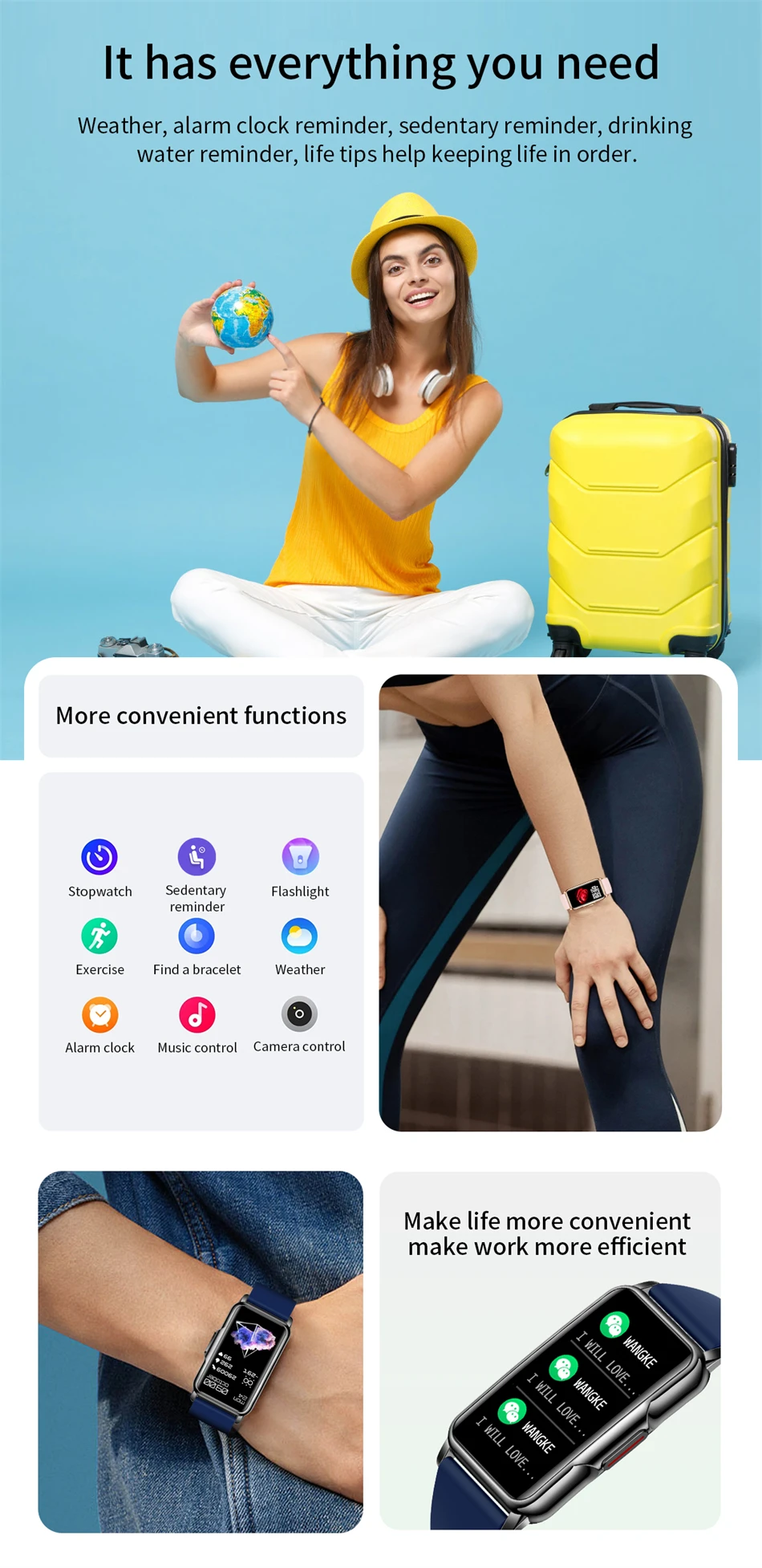 LIGE Smartwatch für Damen und Herren, 1,47-Zoll-Vollbild-Touchscreen, Sport-Fitness-Tracker, wasserdicht, Damen-Smartwatch 2026 für Android und iOS – Detail 12