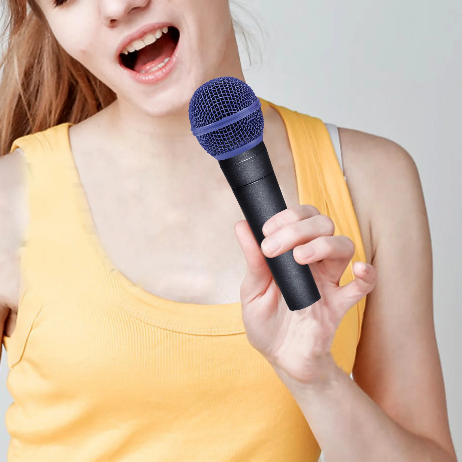 

2Pcs Microphone Metal Grille Mesh Replacement Parts Elegant Design Robust Material Mic Metal Replacement Grille