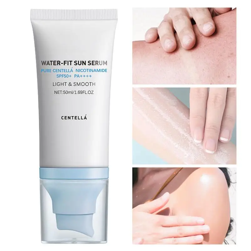 50ml Centella Refreshing Oil Control Sunscreen Light Texture Hydrating Moisture Sun Block Pure Plant Essence Sunscreen