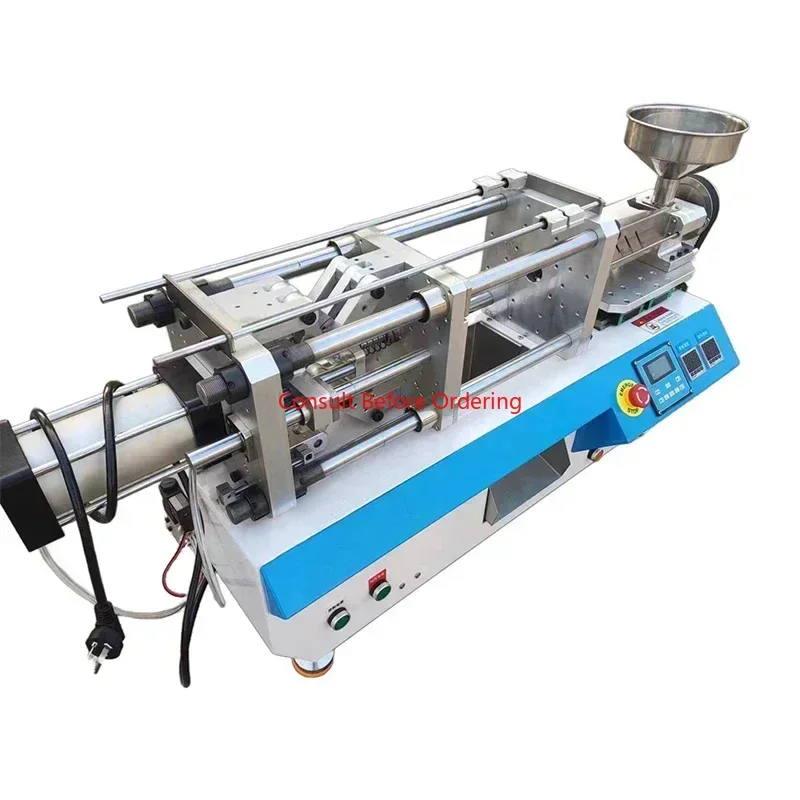 Macchina per lo stampaggio orizzontale elettrica pura 110V/220V 25g Macchina per lo stampaggio 5T Macchina per lo stampaggio della testa USB in plastica