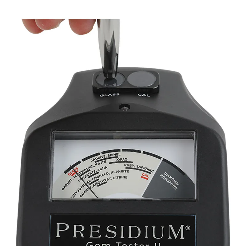 Presidium Gem Tester II Diamond Moissanite Tester 16 Colored Gemstone Identification 06 mm Thin Probe Thermal Conductivity