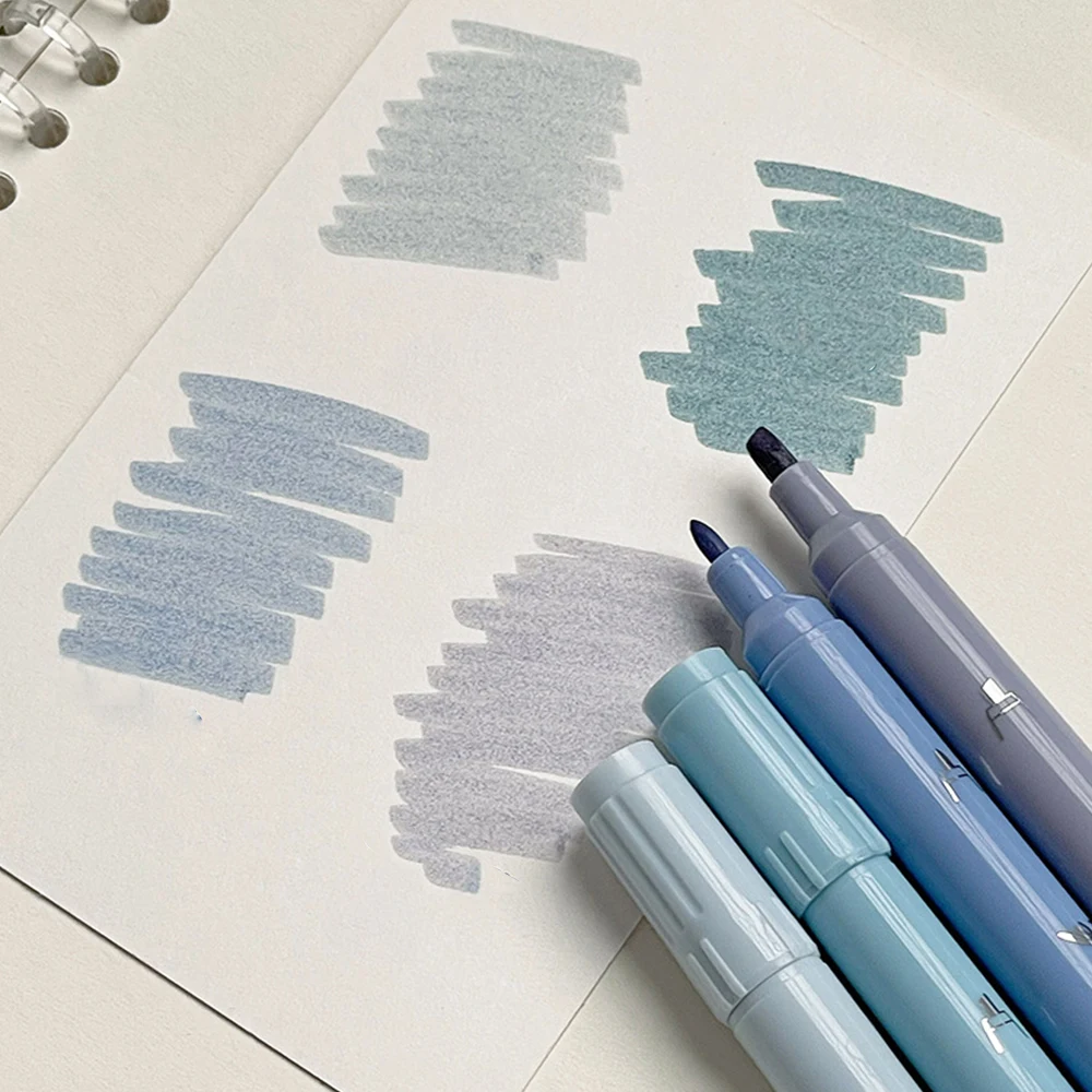 4 шт./набор, двусторонние флуоресцентные маркеры с градиентом