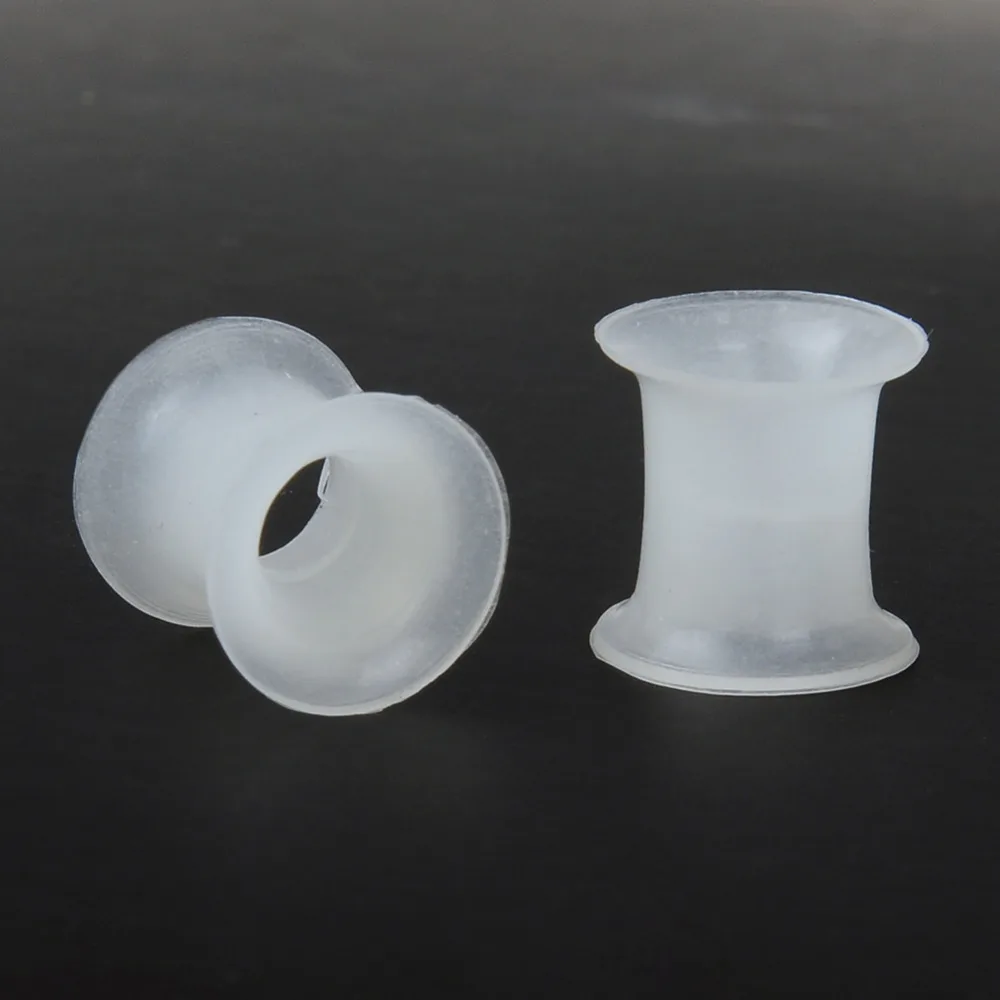 2pcs Silicone Flexible Ear Expansion Noctilucent Gowing Inside Plugs Flesh Tunnel Ligh In Darkness Body Piercing Jewelry