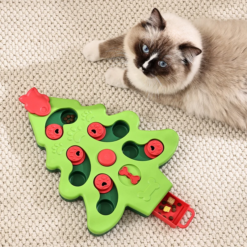 

Wholesale Interactive Pet Treat Slow Feeder Puzzle Squeaky Cat & Dog Food Bowls for Mental Stimulation