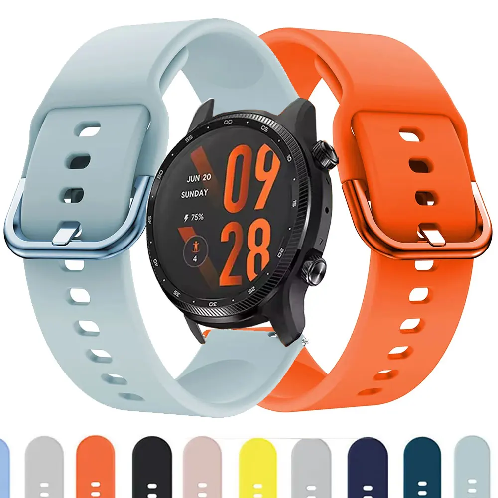 Sport Strap Silikon 22mm 20mm Uhr Band Für TicWatch Pro 3 Ultra E3 E2 S2 Pro X GTW 2021 smartwatch Armbänder Frauen Männer Correa