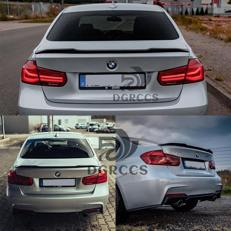 For BMW 4 Series F32 Coupe 2Door CS Style Carbon fiber Rear Spoiler Trunk wing 2013-2019 Carbon fiber FRP primer