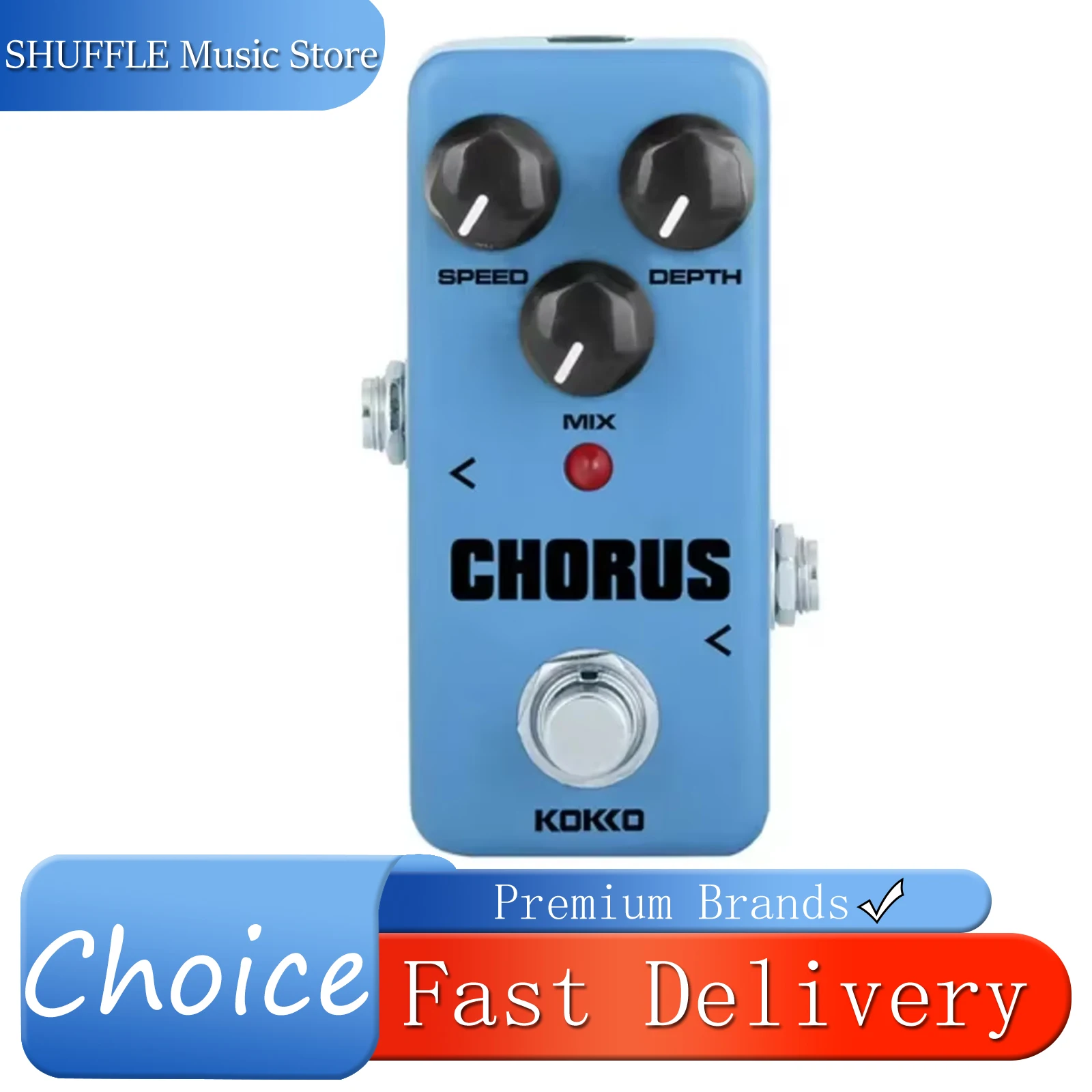

Kokko Chorus Electric Guitar Effects Pedal FCH-2 Chorus Mini True Bypass Pedal Analog Chorus Effects Electric Guitar Accessories