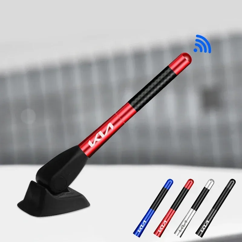 Carbon Fiber Car Radio Antenna Aerial For Kia Picanto rio ceed sportage cerato soul sorento Car Accessories