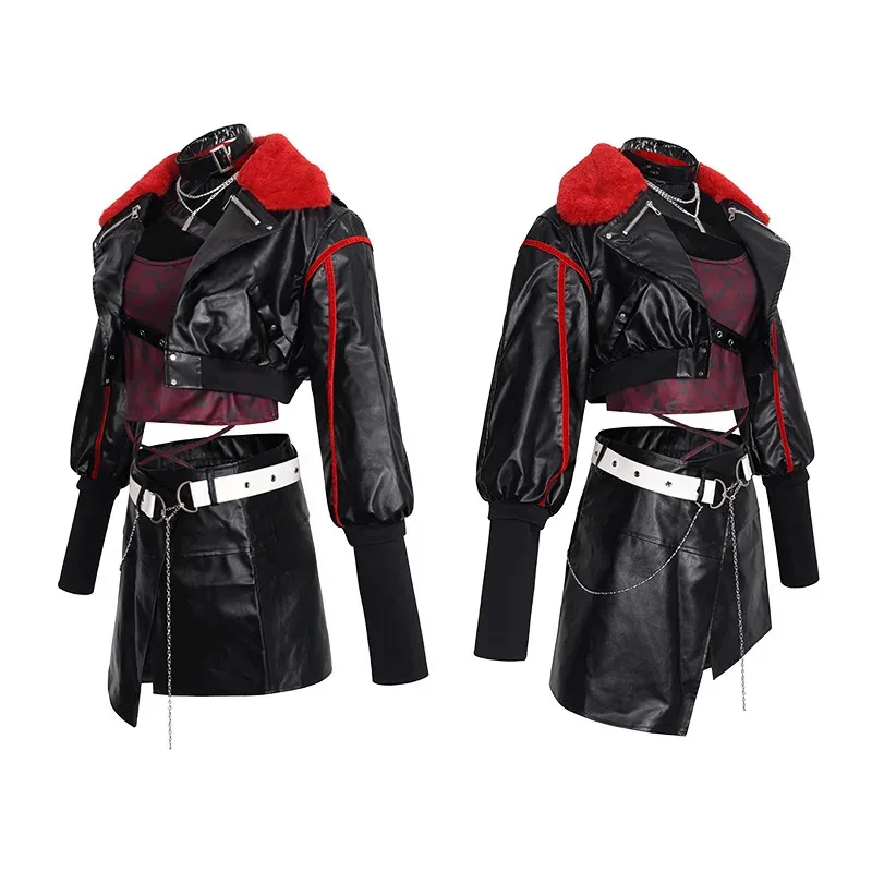 

Retsuka Shiraishi An Cosplay Anime PJSK Sekai Costume Girl Coat Skirt Uniform Set Party Halloween Play Outfit for Woman ir;l5