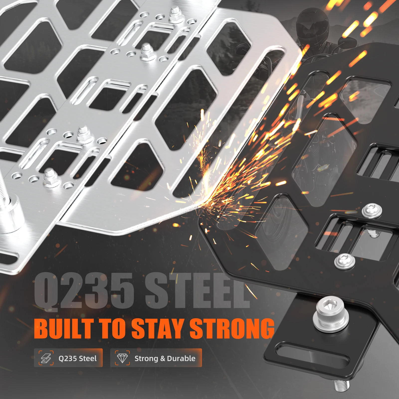 For Harley Dyna Street Bob FXDB 2006-2017 Adjustable Saddlebag Brackets Low Rider FXDL Fat Bob FXDF Super Glide FXD Wide Glide - view 5