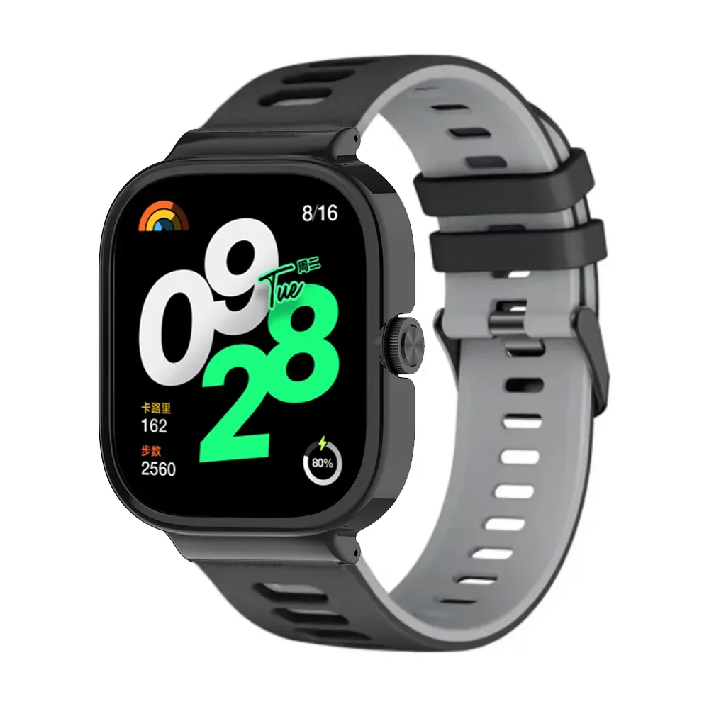Pulseira de Substituição de Silicone para Relógio Redmi, Pulseira Esportiva, Pulseira para Relógio Redmi 3, SmartWatch Ativo, Pulseira Acessórios