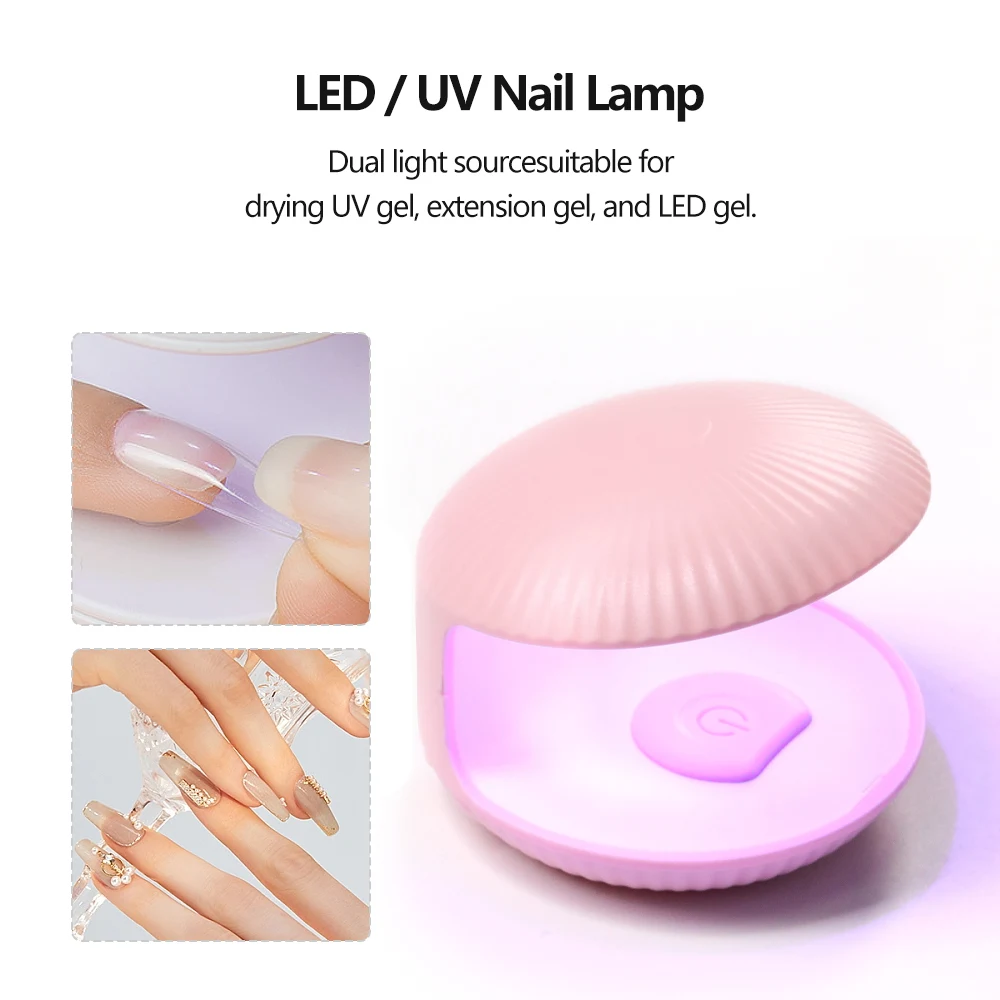 LULAA Mini Shell Uv Led Lamp Uv Light For Gel Nails Salon Equipment Cabin Uv Led Nail Gel Polish Drying Lamp Cured Dryer