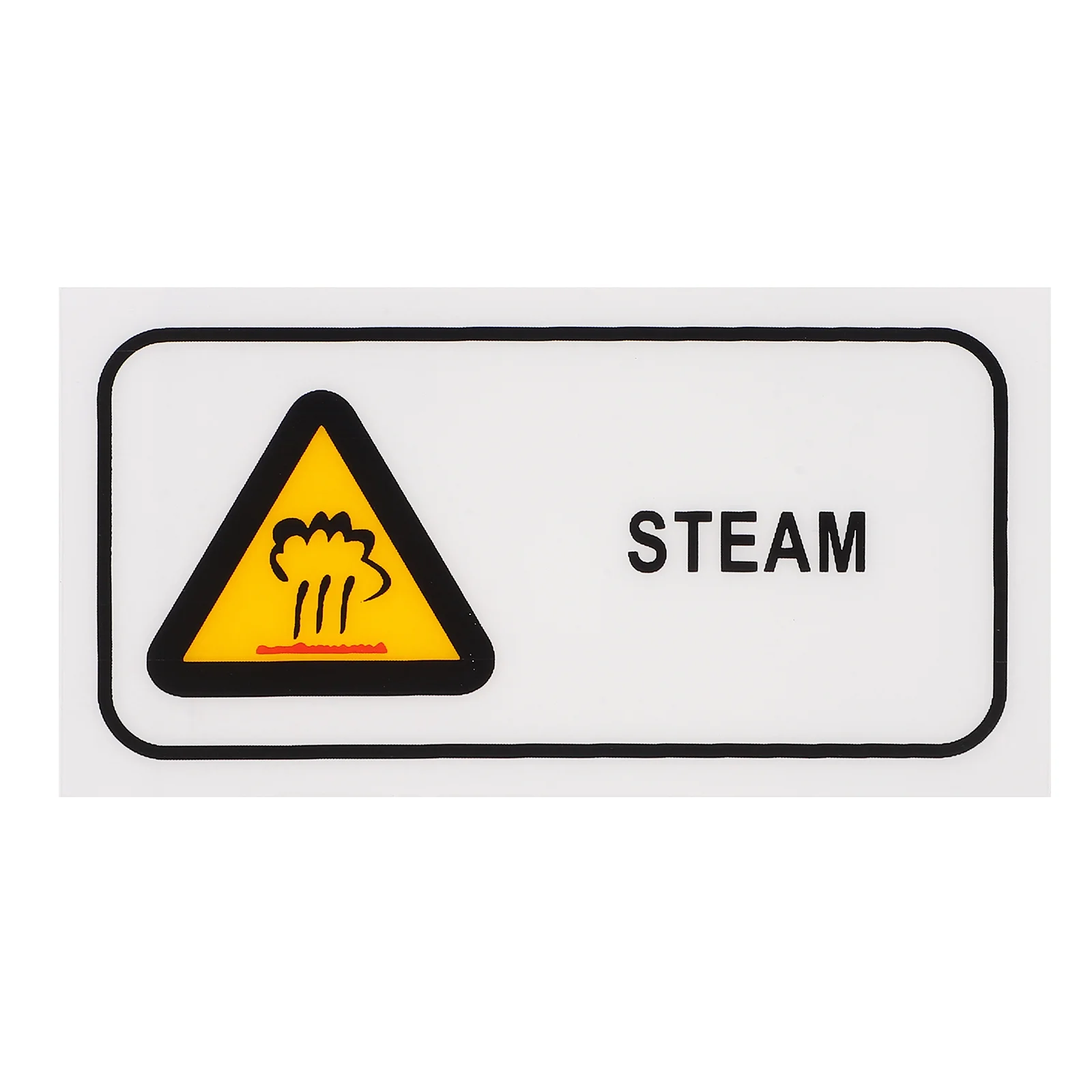 Steam Warning Sign Compact Steamer for Clothes Stickers Hot Sauce Labels Tub Pet Mini Garment Caution