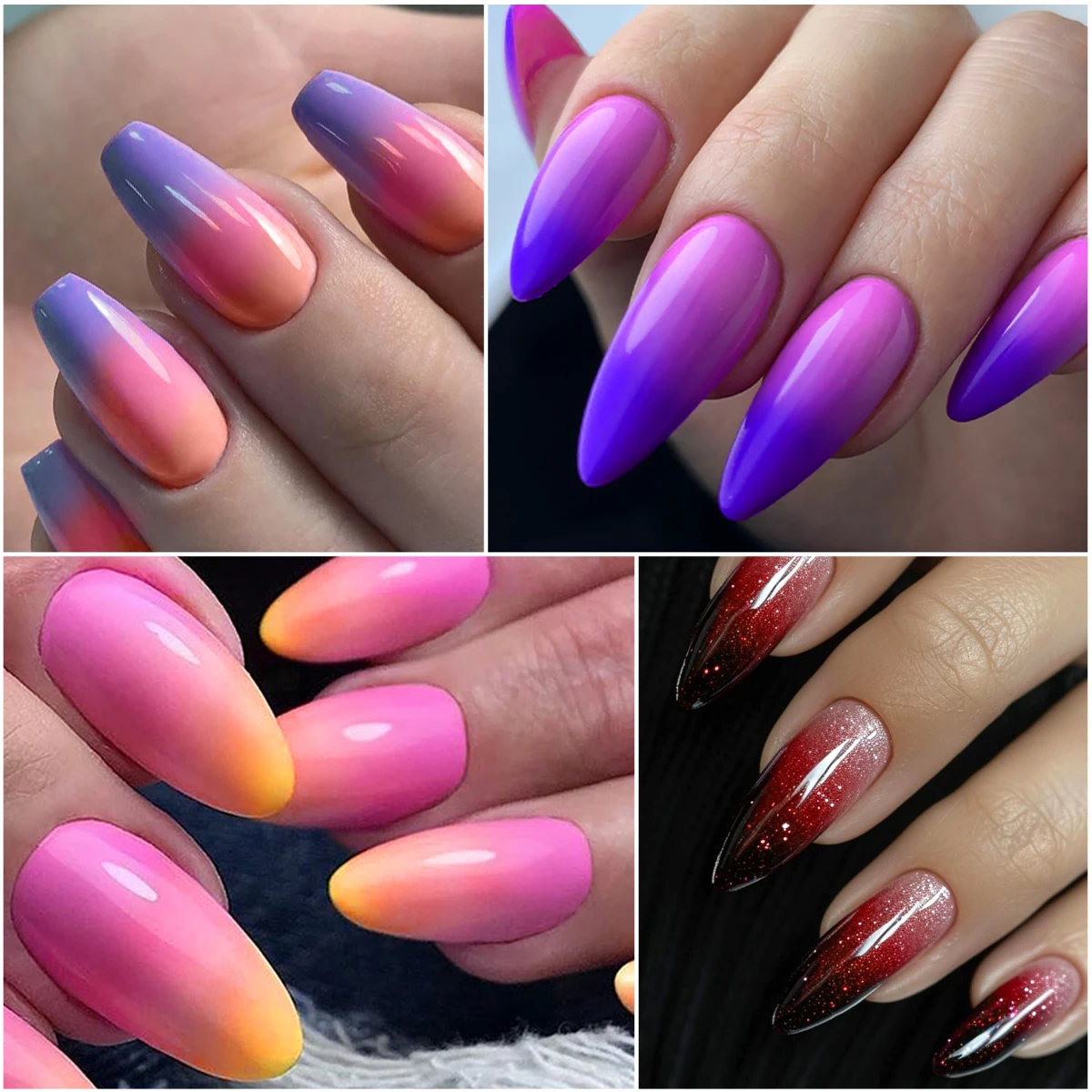 6個入り 7ml サーマルジェルネイルポリッシュセット 3層 温度変化ネイルアート UV LEDジェル セミパーマネント ソークオフ ネイルマニキュア