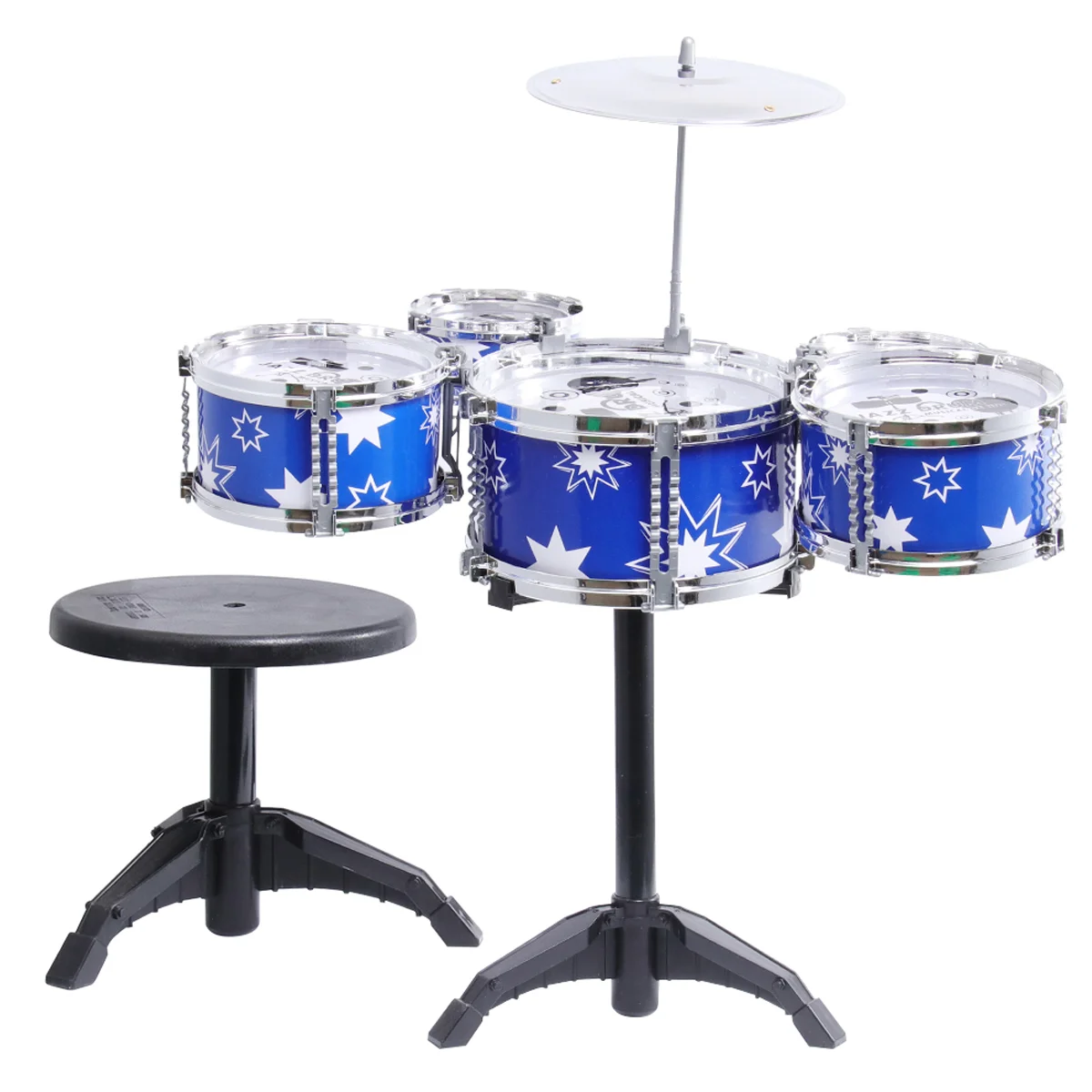 Batteria giocattolo per bambini per strumenti musicali Giocattoli jazz Dropshipping Set Bambino blu