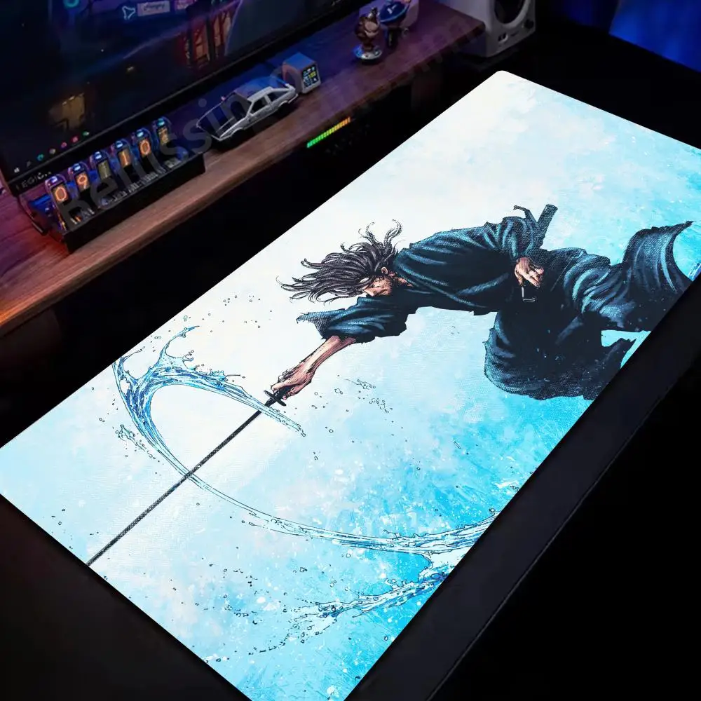 Comic Vagabond Miyamoto Musashi Mouse Pad Xxl Anime Mousepad HD Gamer Cabinet Desk Mat Keyboard Carpets Anti-slip Expansion pad