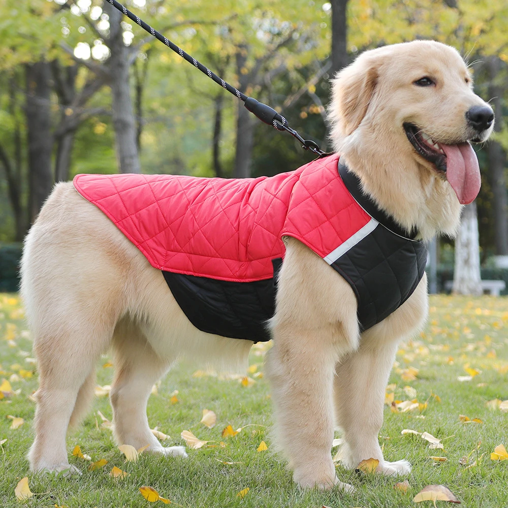 Winter Hund Kleidung Wasserdichte Hund Weste Jacke Für Kleine Große Hunde Warme Haustier Hunde Mantel Gepolsterte Kleidung Französisch Bulldog Outfits – Detail 19