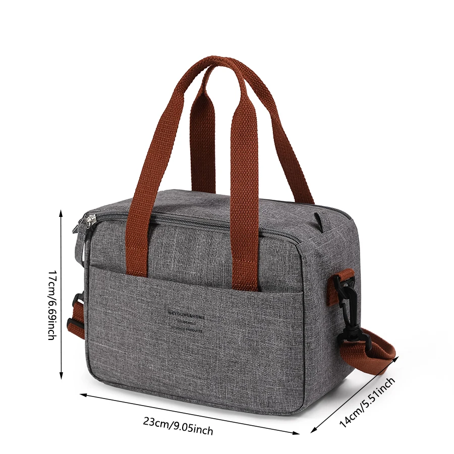 Fiambrera de tela Oxford con aislamiento térmico, bolso de almacenamiento, bolsas enfriadoras multifuncionales para escuela, oficina, Picnic, novedad