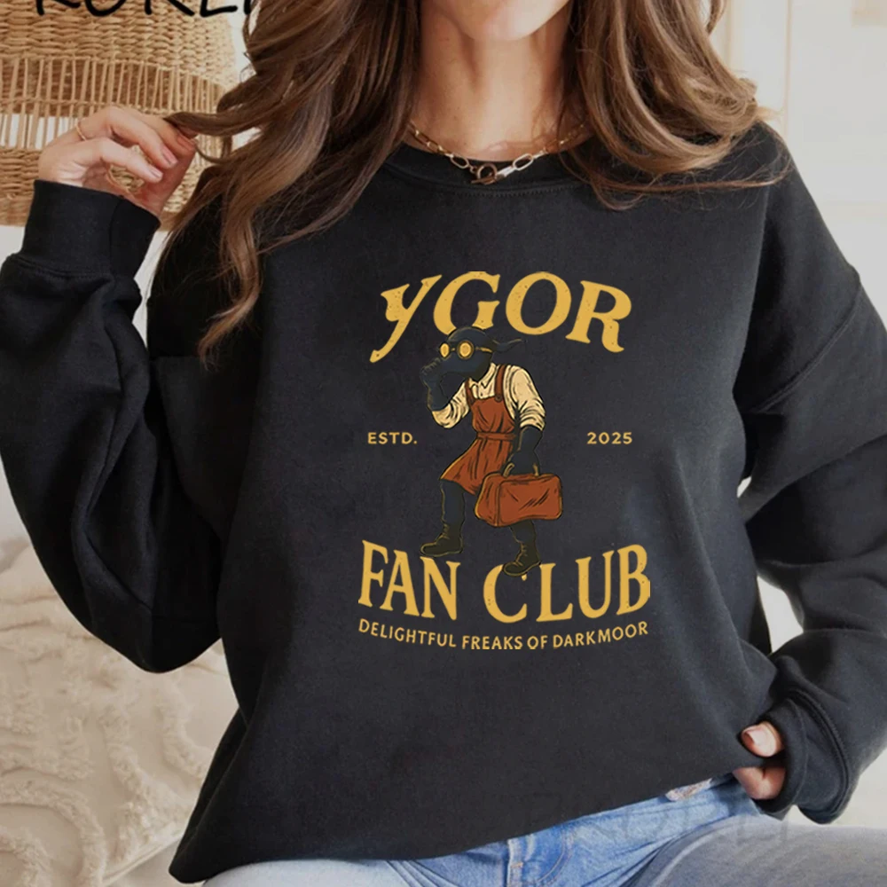 Ygor Fan Club Sweatshirt Dark Universe Shirts EPIC Universe-Inspired Hoodie Spooky Gothic Sweater Trendy 90s Crewneck Sweatshirt