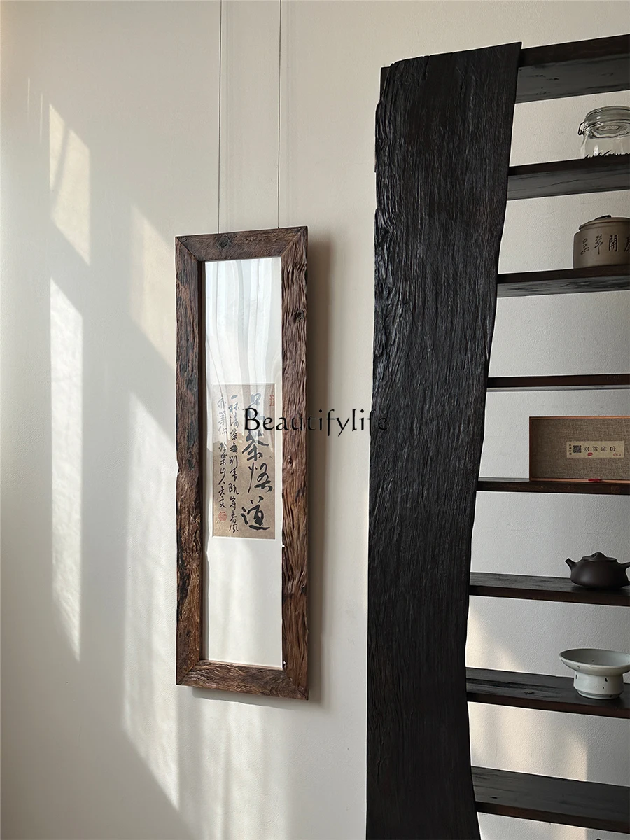 

Wall Decoration Wabi-Sabi Style Hanging Painting Solid Wood Frame Ornament