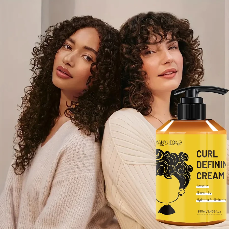 280ml Lockenstyling-Creme, Feuchtigkeitsspendende und Glättende Formel, Verbessert die Elastizität und den Glanz von Locken, Leicht zu Fixieren – Detail 11