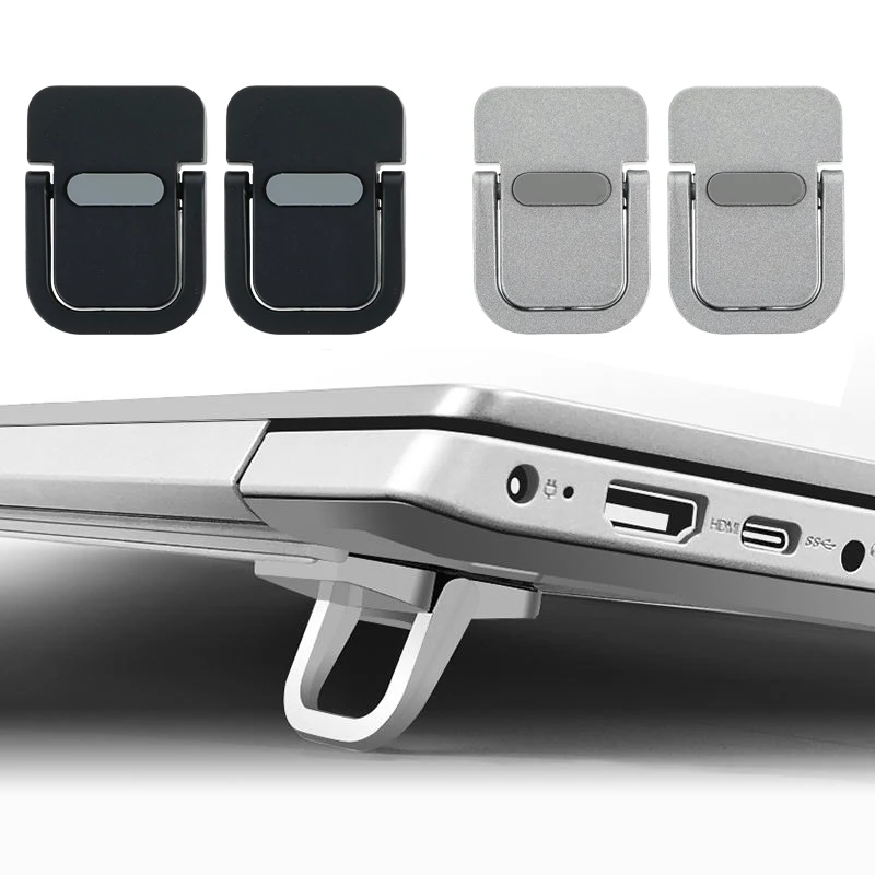 2PCS Mini Laptop Stand for Desk, Keyboard Stands, Portable Laptop Stand Foldable, Sleek Computer Notebook Holder