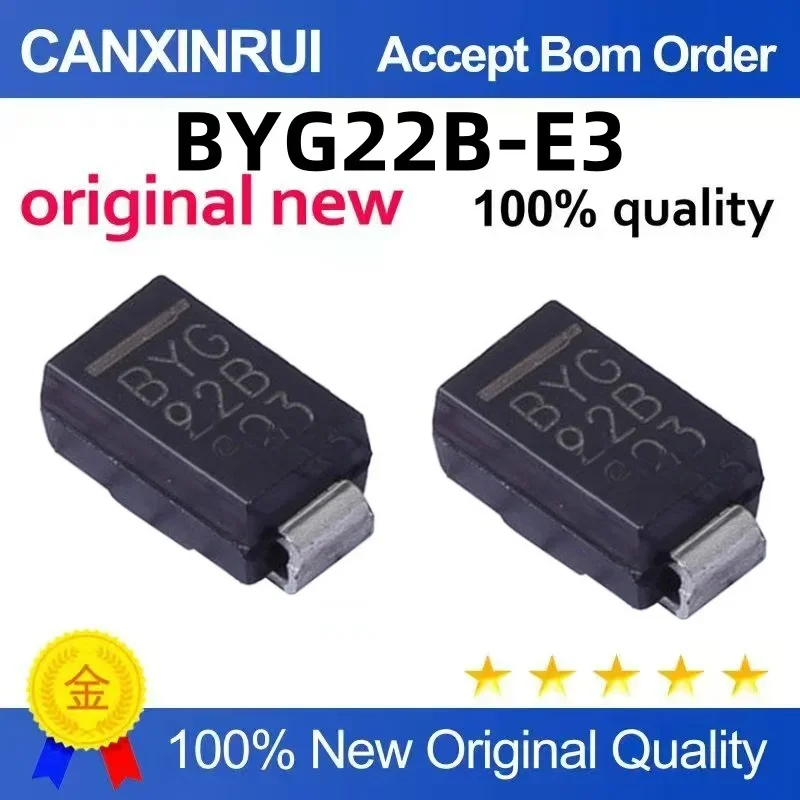 

(5-100 pieces) Brand new original BYG22B-E3/TR SMA (DO-214AC) spot chip IC