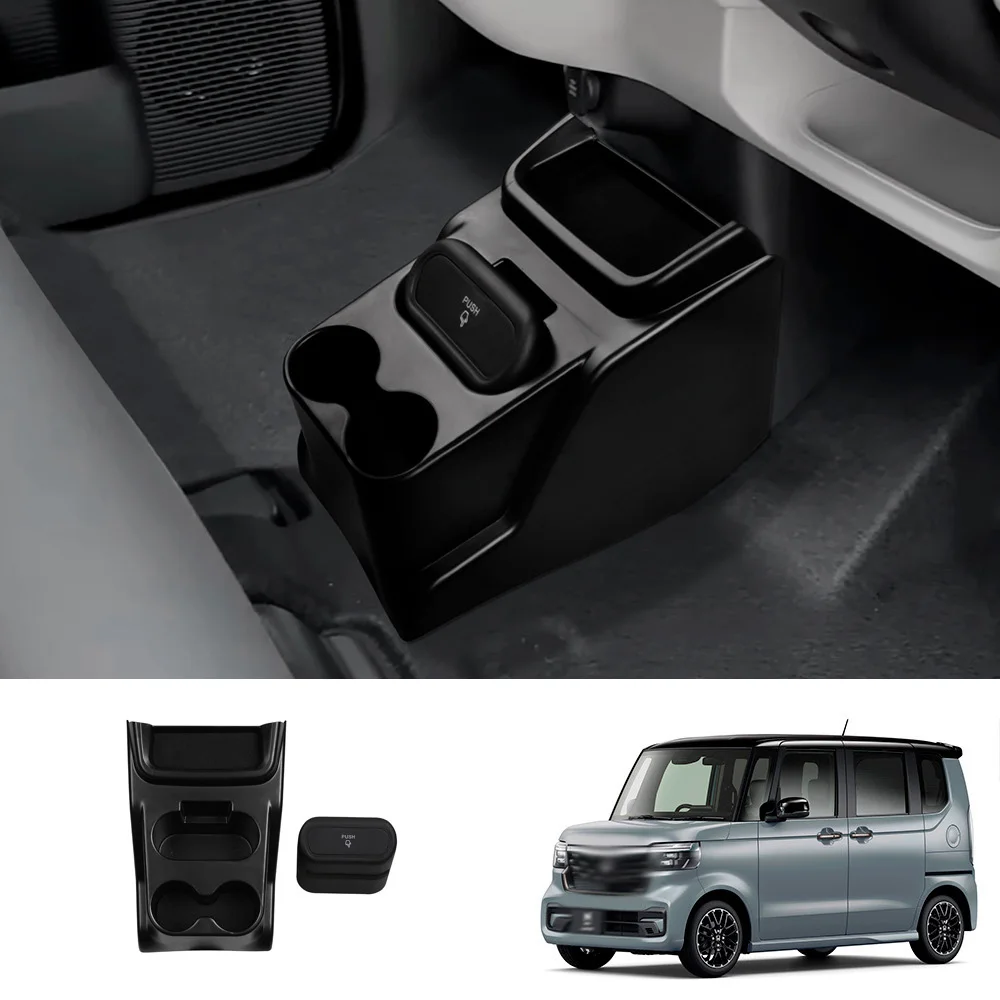 

RHD for Honda N-BOX 2024 2025 ABS Plastic Center Control Storage Container Box Cover Holder Car Accessories
