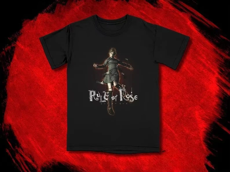 Klassisches psychologisches Horrorspiel Rule of Rose T-Shirt Baumwoll-Grafik-T-Shirt für Männer und Frauen, Sommer-Streetwear – Detail 4