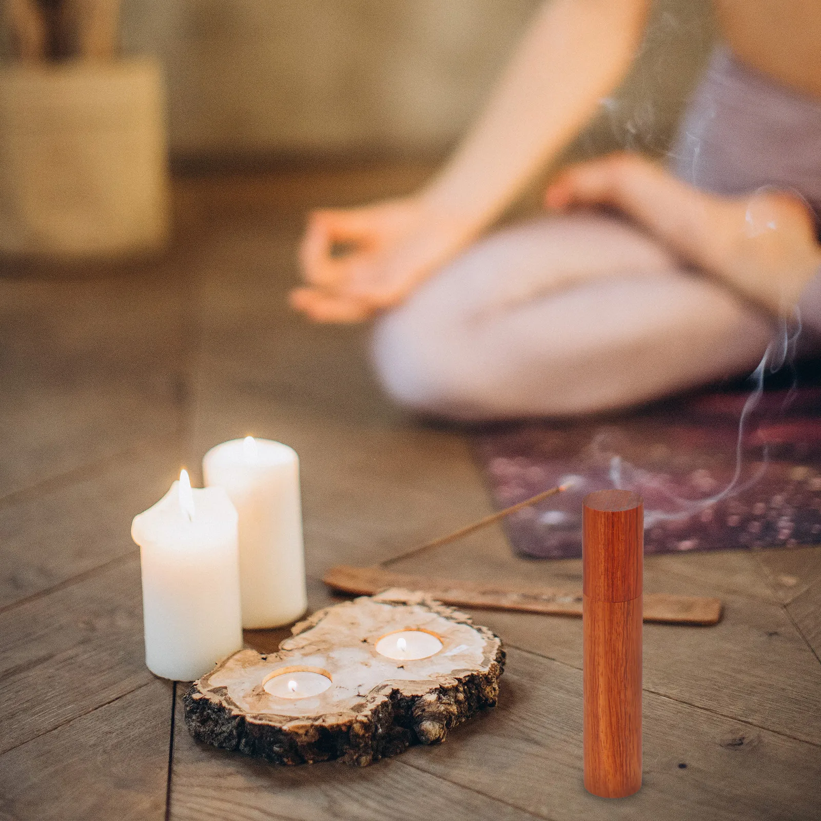 

2Pcs Wooden Incense Stick Tube Storage Barrel for Decor Smooth Finish Sturdy Construction Leakproof Cover Ideal Gift