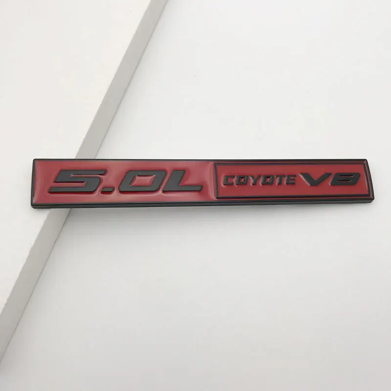 Placa de identificación con logotipo de Coyote V8, pegatina con emblema para guardabarros de coche F150 FX4 5,0, accesorios de calcomanía para capó