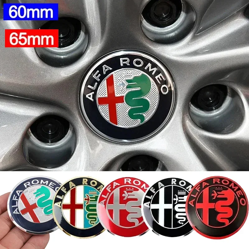

60 мм/65 мм автомобильный обод колеса, наклейка на колпак, наклейки для Alfa Romeo Giulia Giulietta 156 159 MITO Stelvio 147 Sportiva, аксессуары