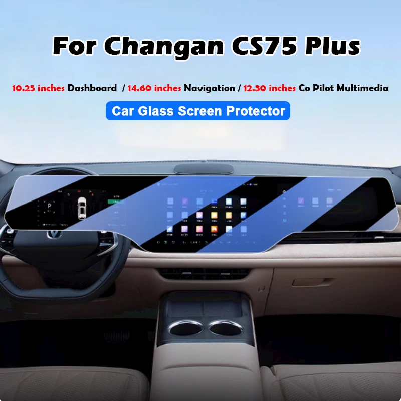 

Для Changan CS75 Plus IV 2024 2025 автомобильный GPS-навигатор ЖК-экран матовая защитная пленка протектор декоративные наклейки аксессуары