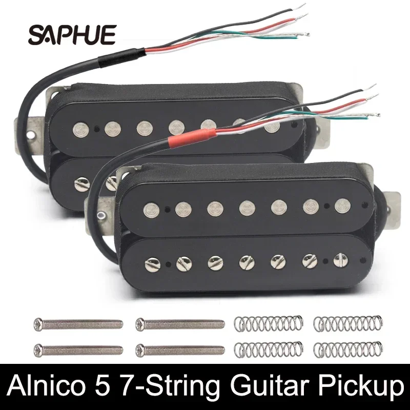 Alnico 5 Electric Guitar Humbucker Pickup Coil Splitting , 7-String , Guitar Parts, N-8.8K, B-14.2K Output