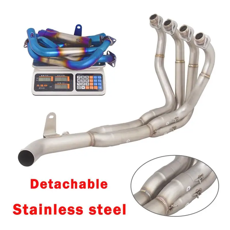 Connect Stock Tips For kawasaki Z900 A2 35KW 70KW 2018-2024 Motorcycle Exhaust System Muffler Header Pipe Stainless Steel Tube