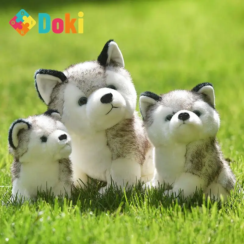 

Doki Toy Children's Gifts Husky Doll Plush Doll Simulation Doll Creative Simulation Puppy Birthday Gift New 2024 Dropshipping