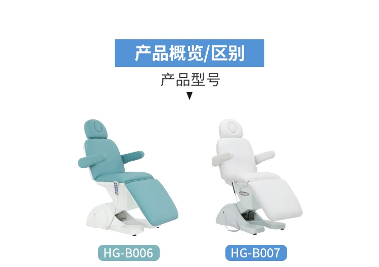 سرير تجميل كهربائي فاخر مكون من 4 محركات صديق للبيئة: لجراحة البلاستيك الدقيقة، متعدد الوظائف للعلاج الطبيعي والعلاج الطبيعي،