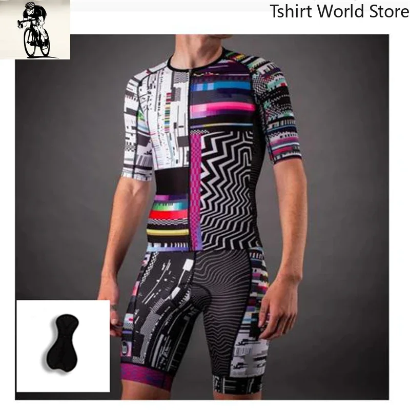 2025 Triathlon Cycling Skinsuit Women Long Sleeve Bike Jersey Set Pro MTB Bicycle Jumpsuit Tight Bike Dress Tri suit Macaquinho