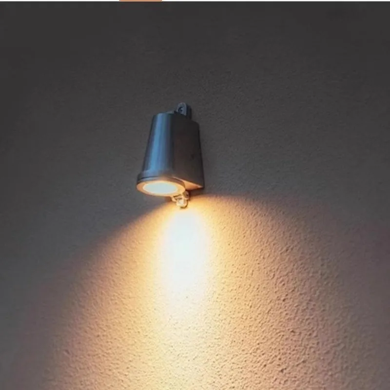 Industrial style loft outdoor doorway cast aluminum horseshoe wall lamp, vintage  entrance balcony Jijifeng LED wall lamp