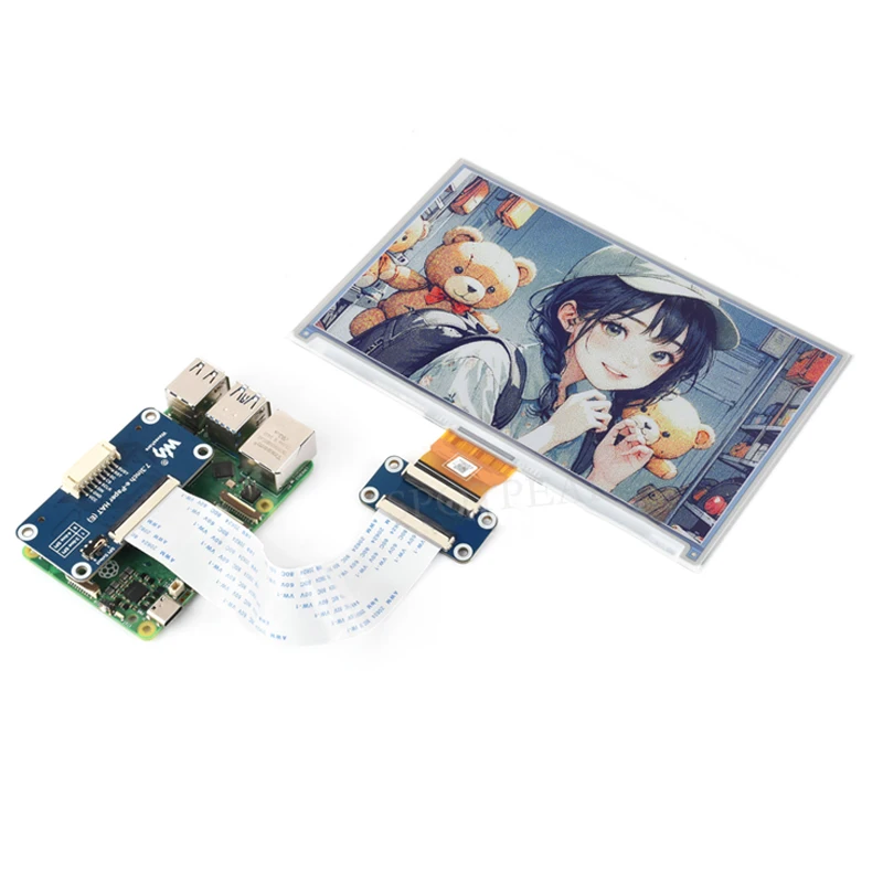 For Arduino 7.3inch ePaper HAT (E) 6 Color E-Ink for Raspberry Pi /Jetson /STM32