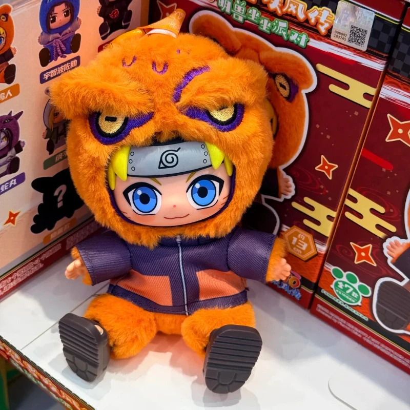 Original Eaki Naruto serie V2 Linda bestia ajuste fiesta caja ciega vinilo muñeca llavero ornamento niño juguete regalos de vacaciones en Stock