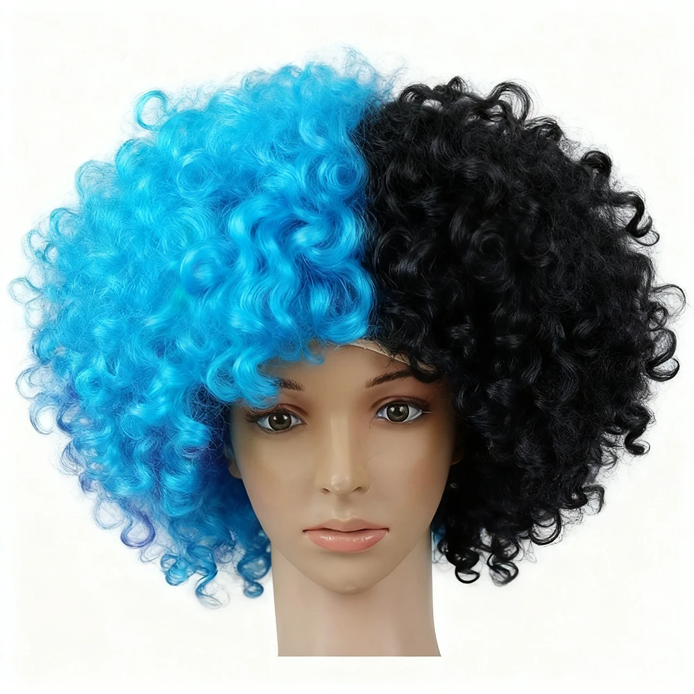 Clown Pruik Cosplay Prestaties Golvend Krullend Haar Voor Kerstmis Nieuwjaar Volwassen Verjaardagsfeestje Disco Decoratie Kindercadeau Benodigdheden