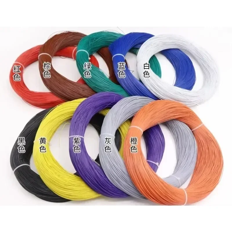 5M UL1571 26AWG PVC Electronic Wire OD 1mm Flexible Cable Insulated Tin-plated Copper Environmental LED Line DIY Cord